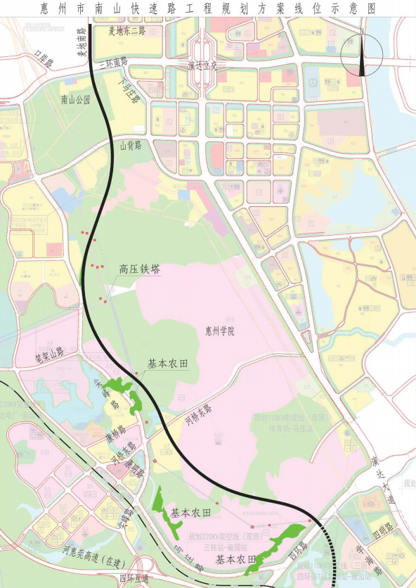 惠州四环路最新规划图
