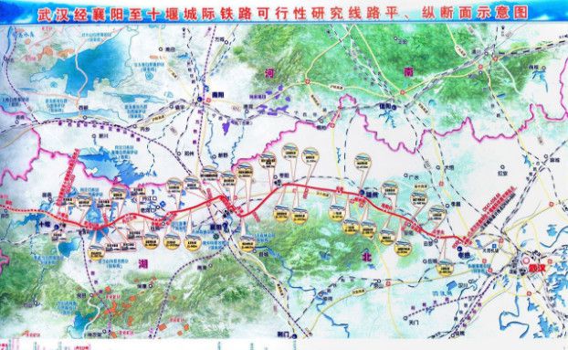 汉十高铁最新路线图