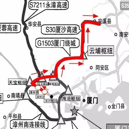 最新厦沙高速路线图